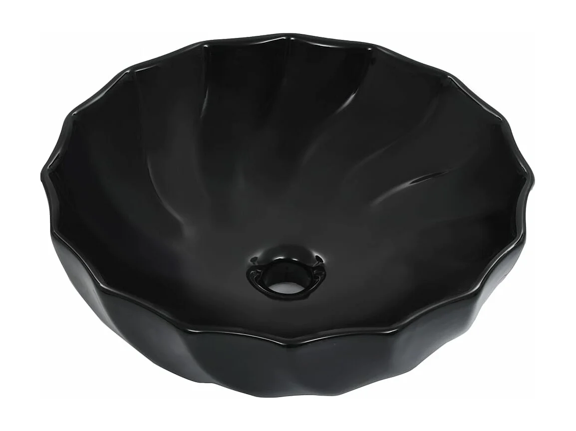 Lavabo 46x17 cm Céramique Noir