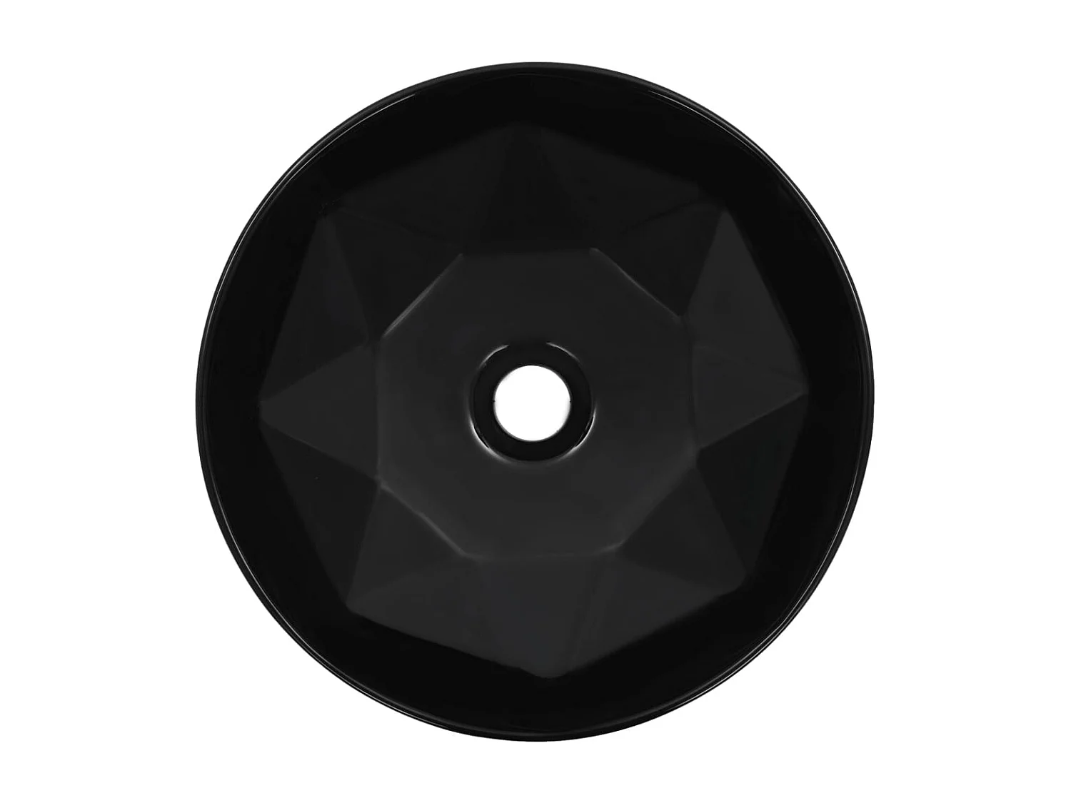 Lavabo 36x14 cm Céramique Noir