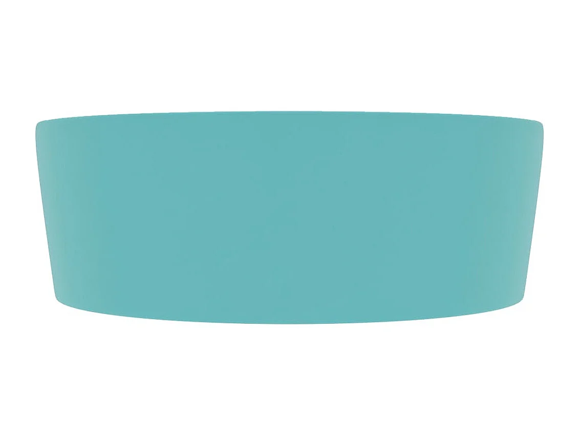 Lavabo de luxe avec trop-plein Vert clair mat 36x13cm Céramique