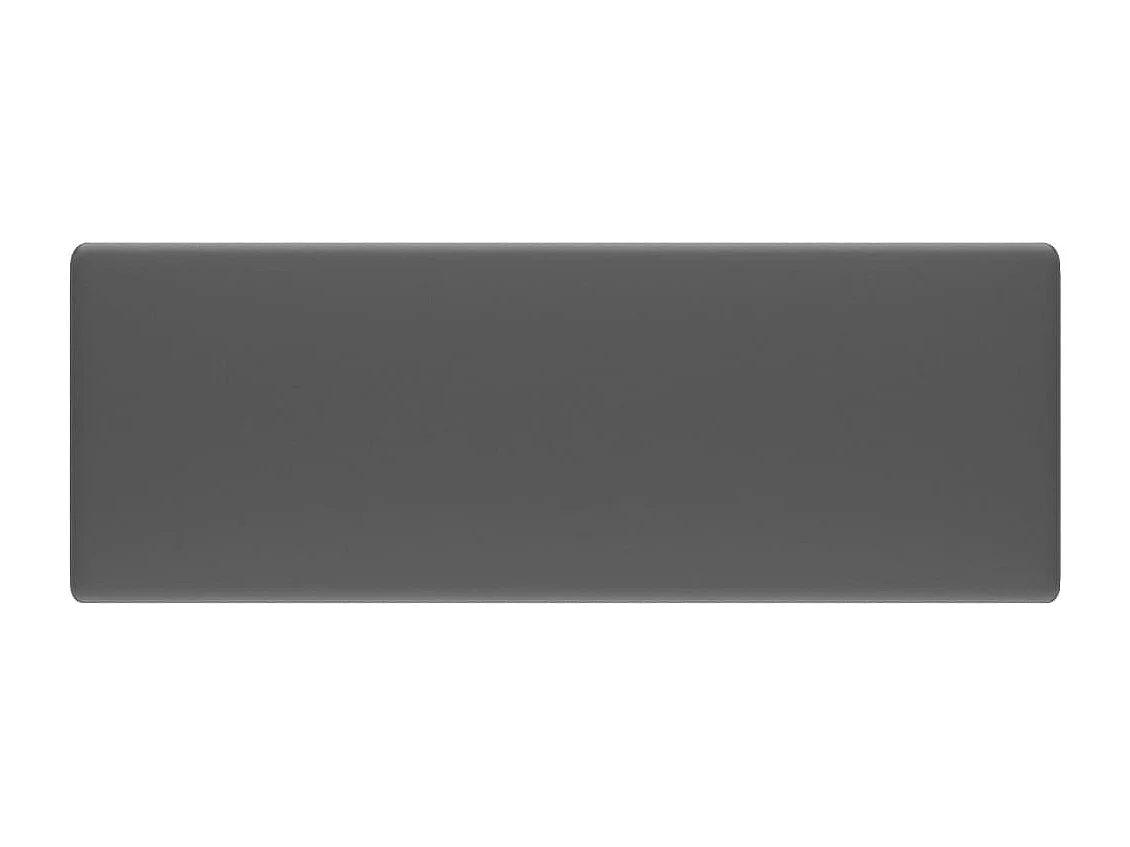 Lavabo carré à trop-plein Gris foncé mat 41x41 cm Céramique