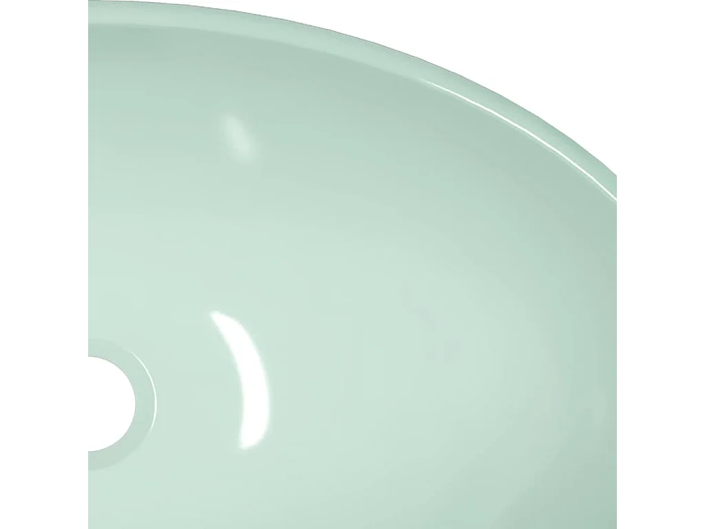 Waschbecken aus gehärtetem Glas, 54,5 x 35 x 15,5 cm, Weiß