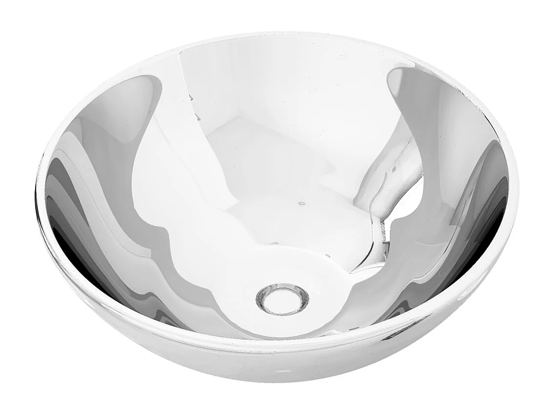 Lavabo 32,5 x 14 cm Céramique Argenté