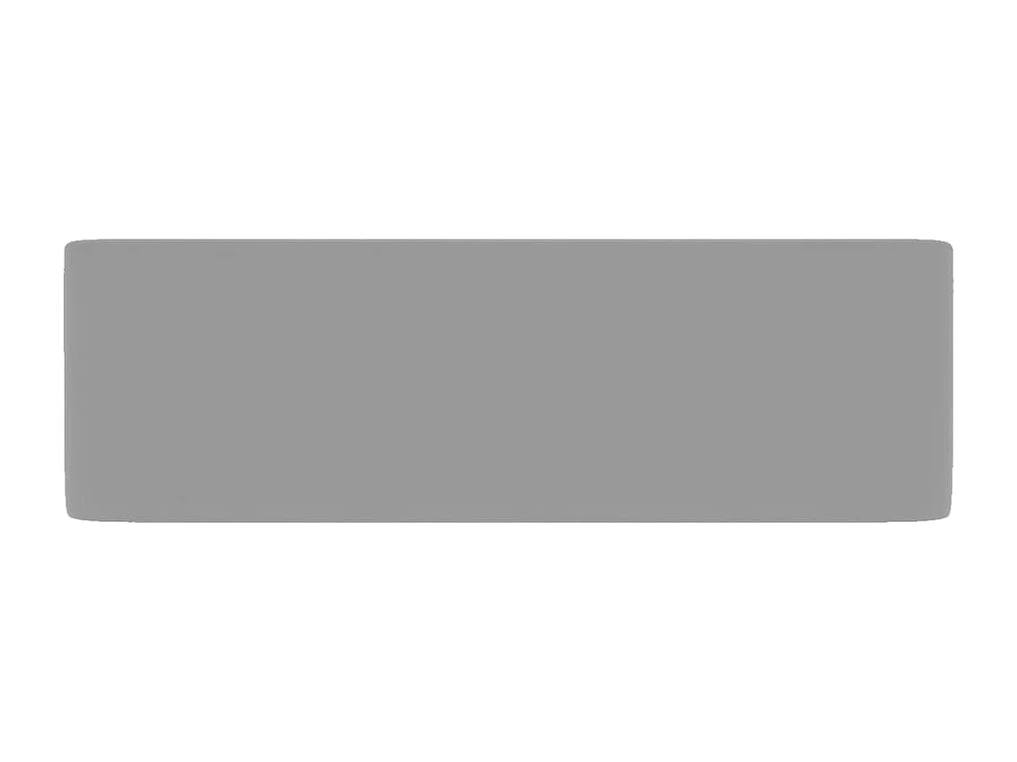 Lavatório luxuoso mate cinza claro 41x30x12 cm Cerâmica