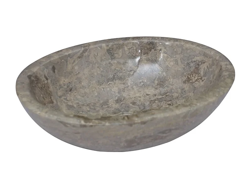 Graues Waschbecken 53x40x15 cm Marmor