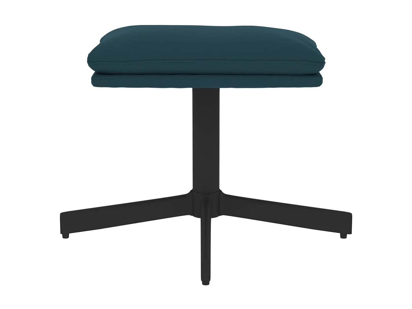 Repose-pied Bleu 60x60x36 cm Velours