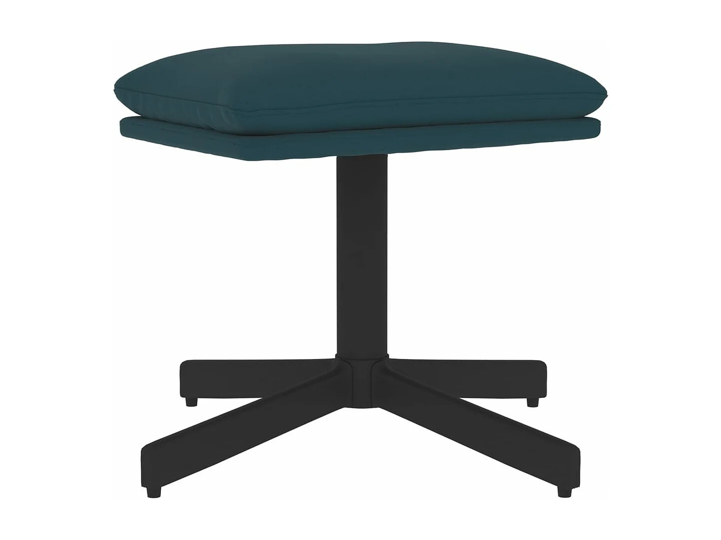 Repose-pied Bleu 60x60x36 cm Velours