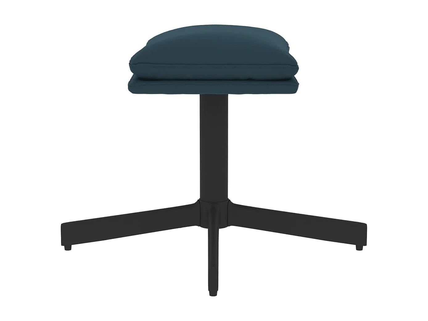 Repose-pied Bleu 60x60x36 cm Velours