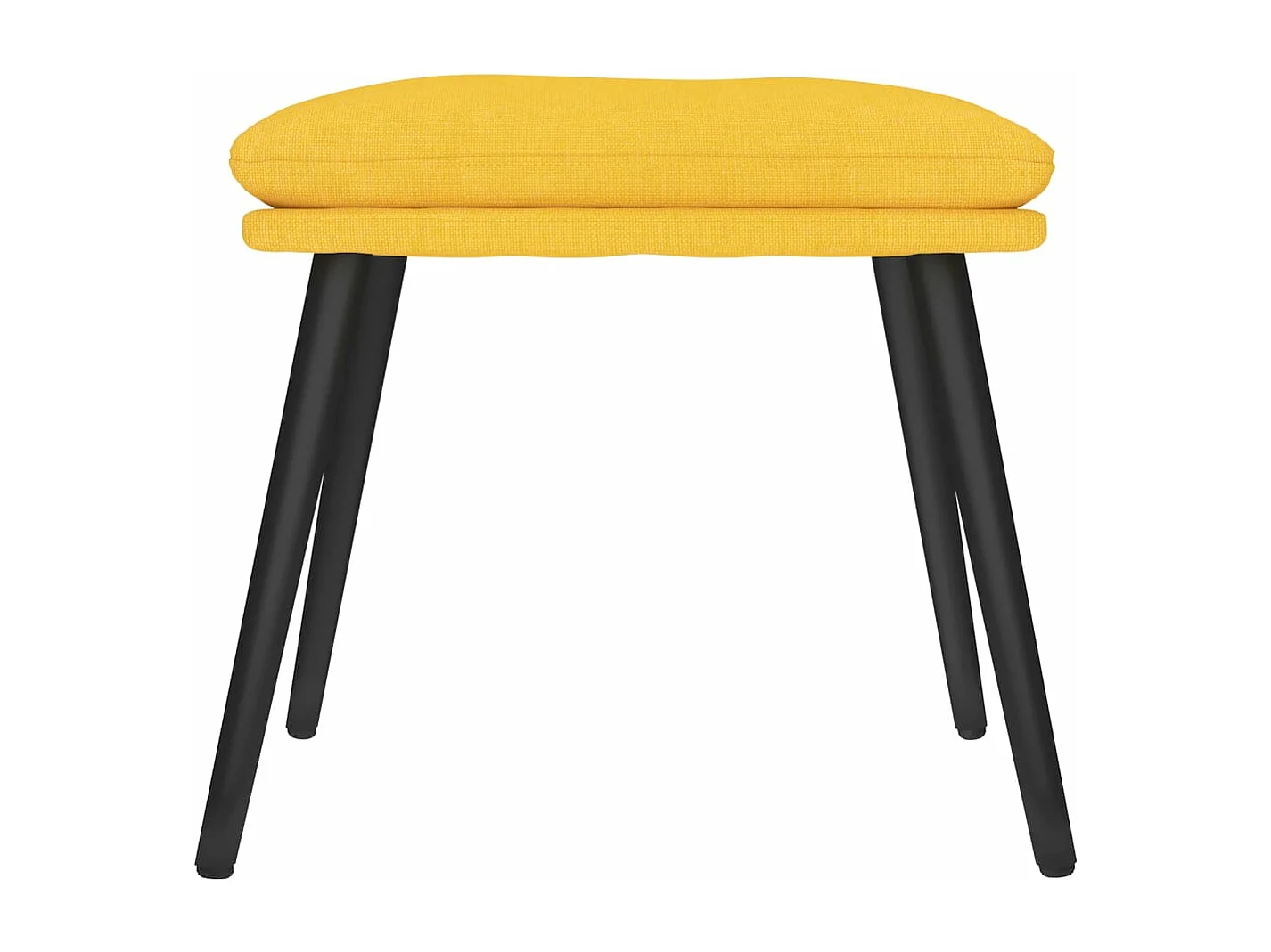 Senfgelber Fußhocker 45x29,5x35 cm Stoff