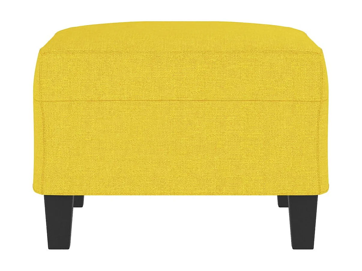 Repose-pied Jaune clair 70x55x41 cm Tissu