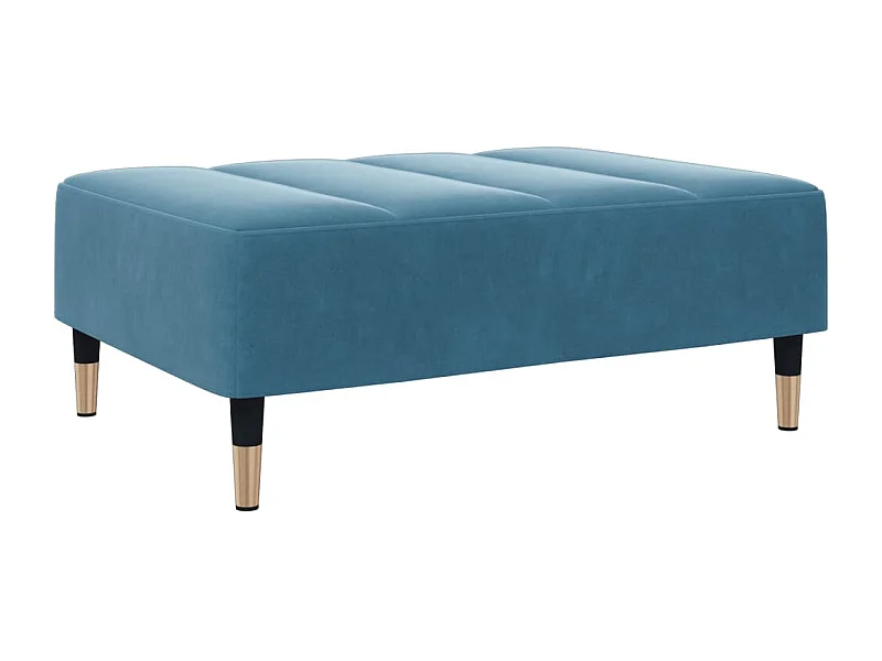 Reposapiés azul 77x55x31 cm terciopelo