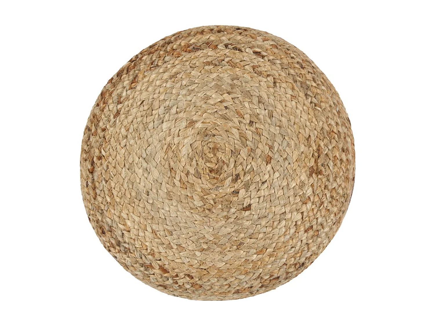 Pouf fait à la main Vert olive 40 x 45 cm Jute