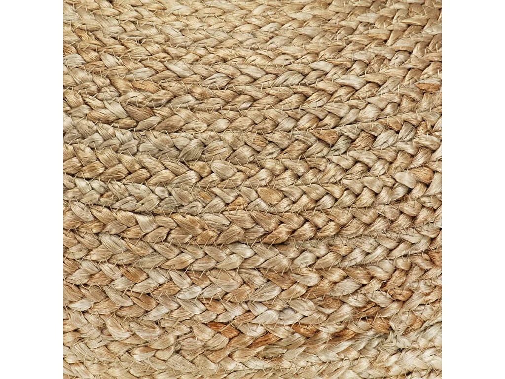 Pouf fait à la main Vert olive 40 x 45 cm Jute