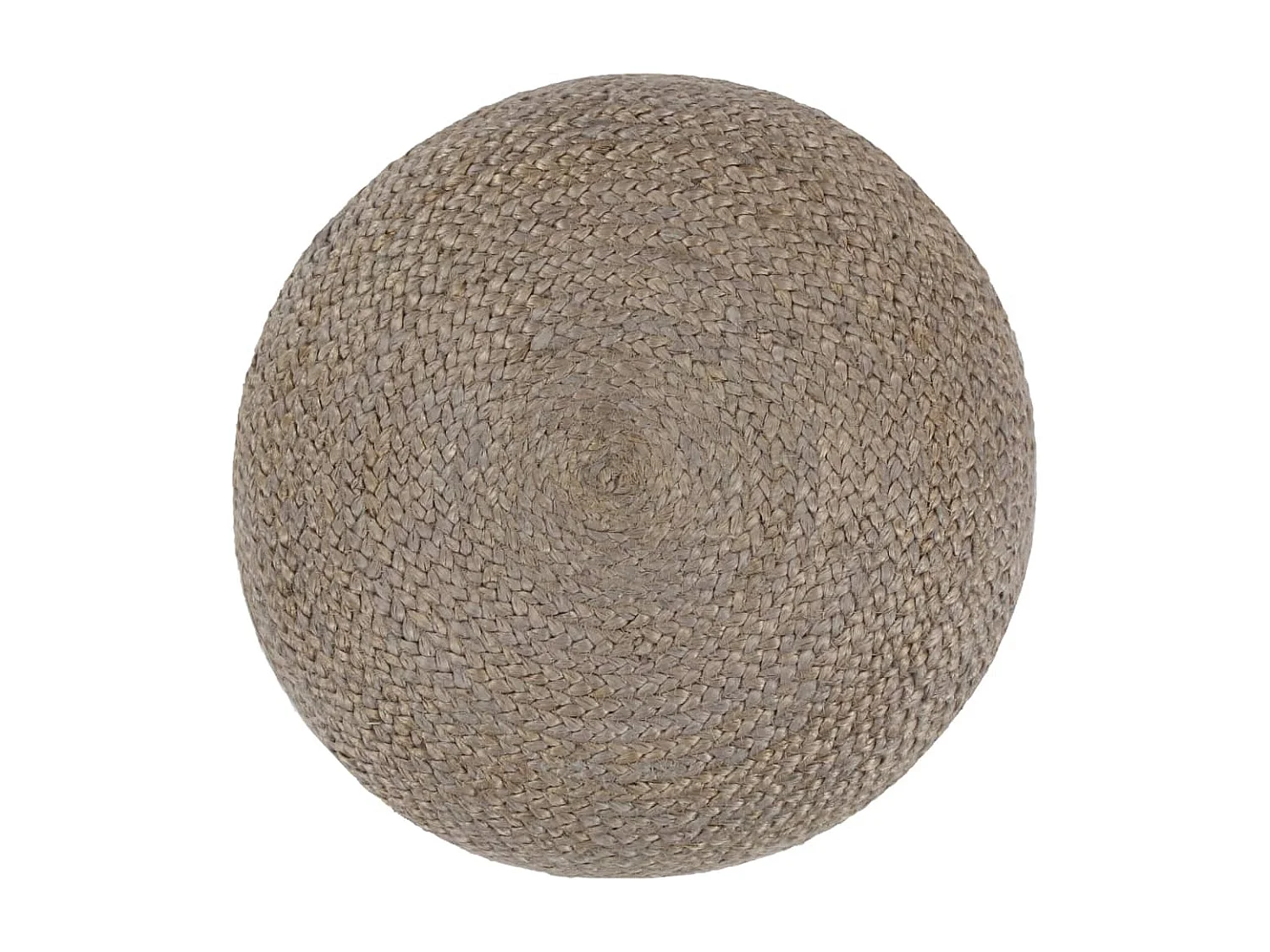 Pouf fait à la main Gris clair 45 x 30 cm Jute