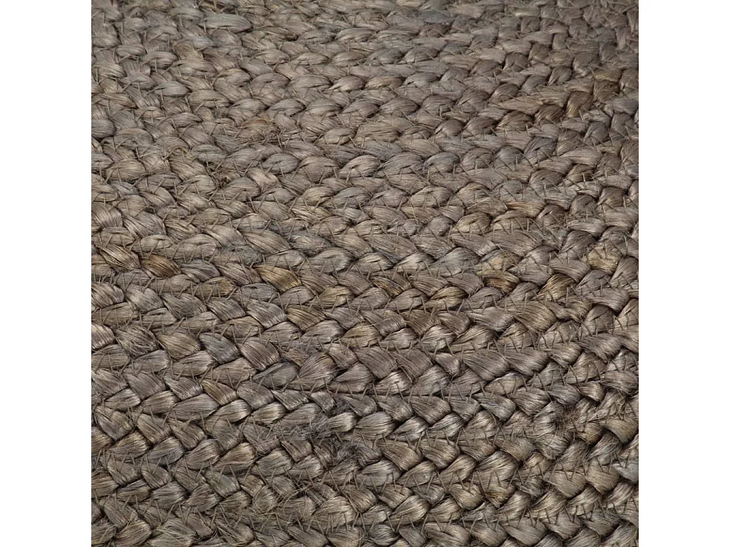 Pouf fait à la main Gris clair 45 x 30 cm Jute