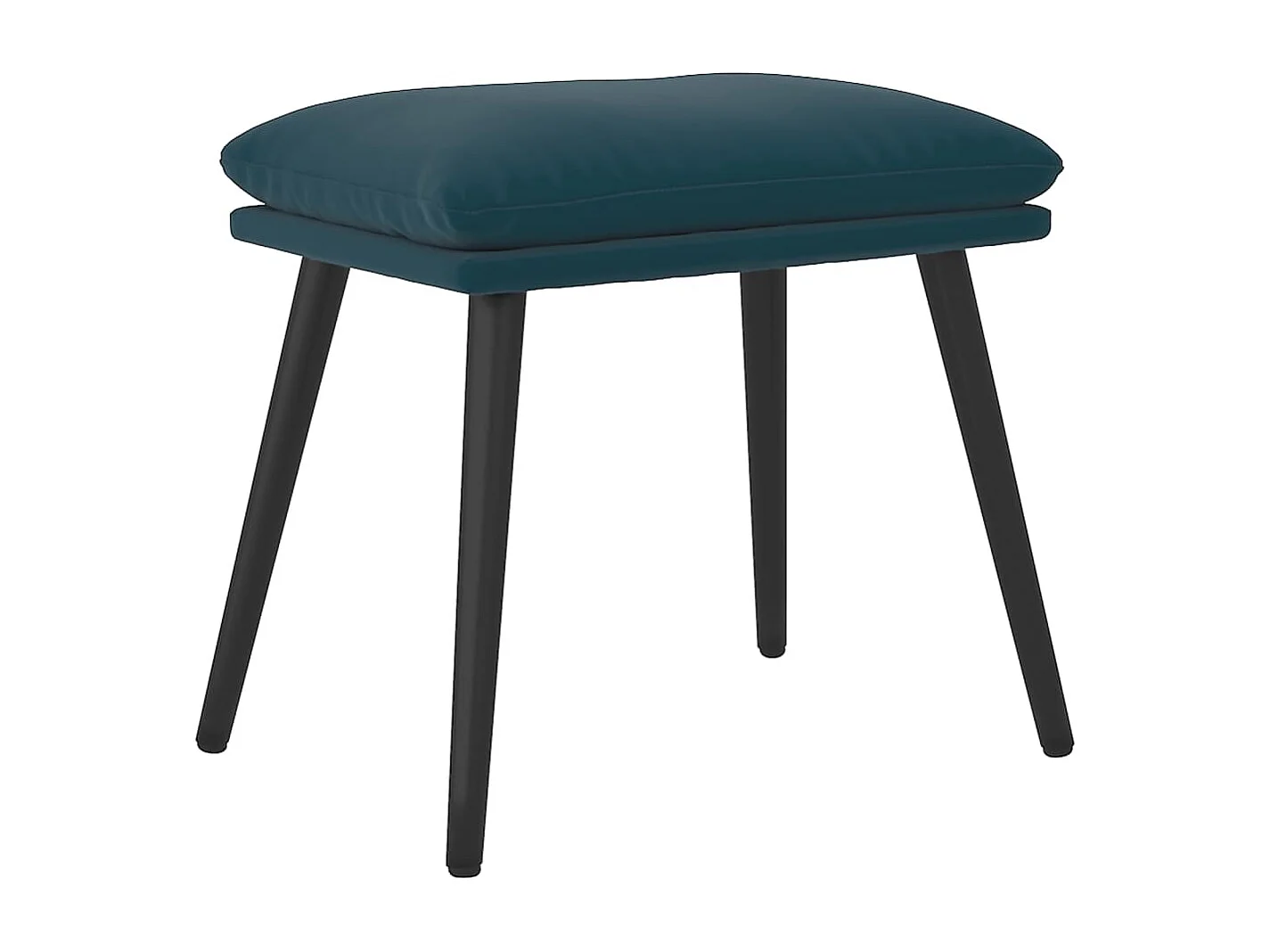 Repousa-pés azul 45x29,5x35 cm Veludo