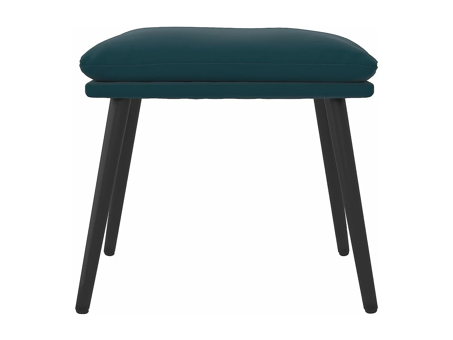 Repousa-pés azul 45x29,5x35 cm Veludo