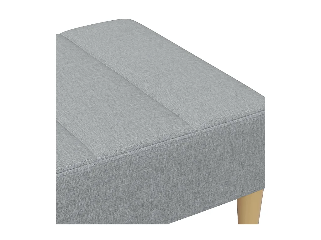 Repousa-pés cinza claro 77x55x31 cm tecido