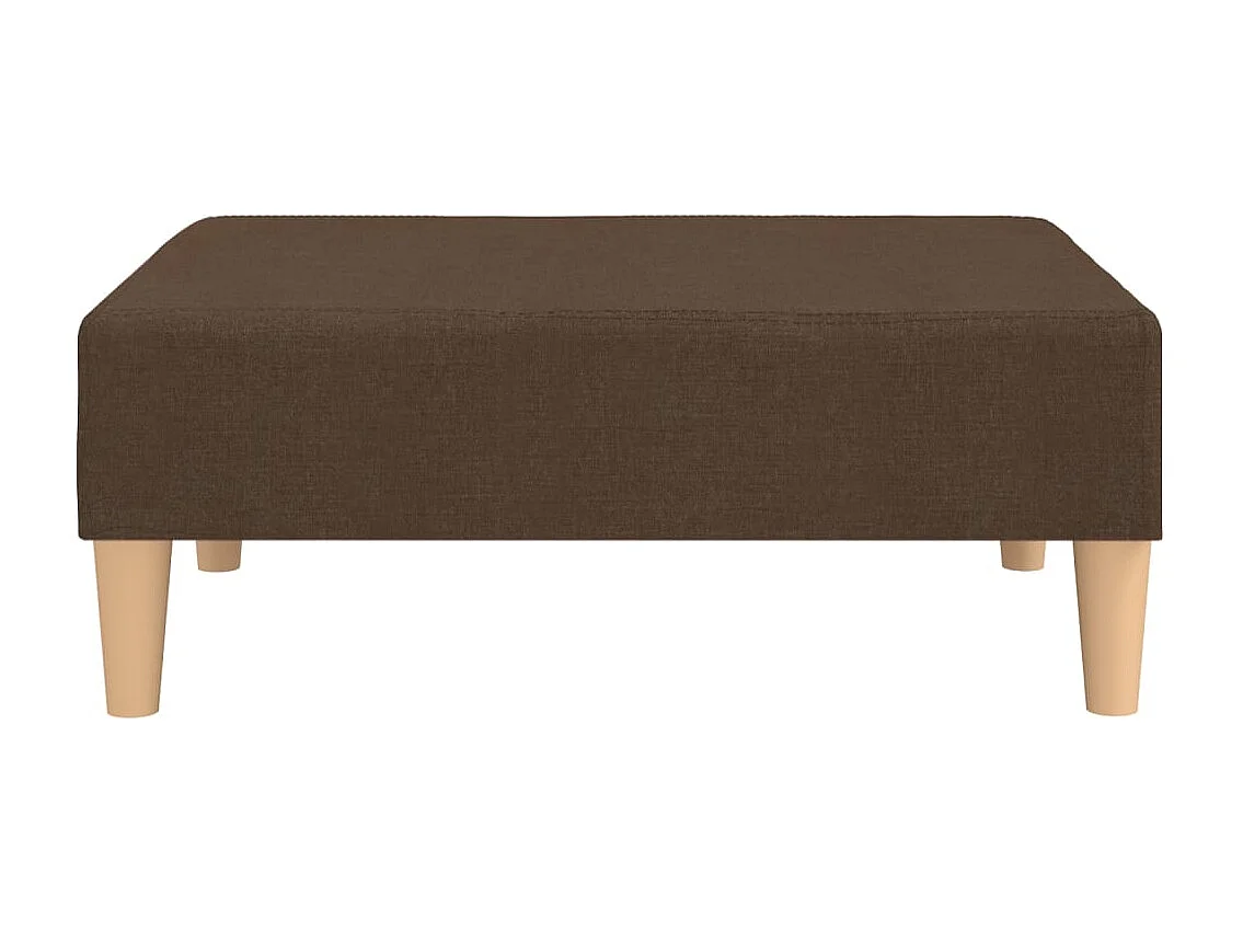 Repousa-pés marrom 78x56x32 cm Tecido