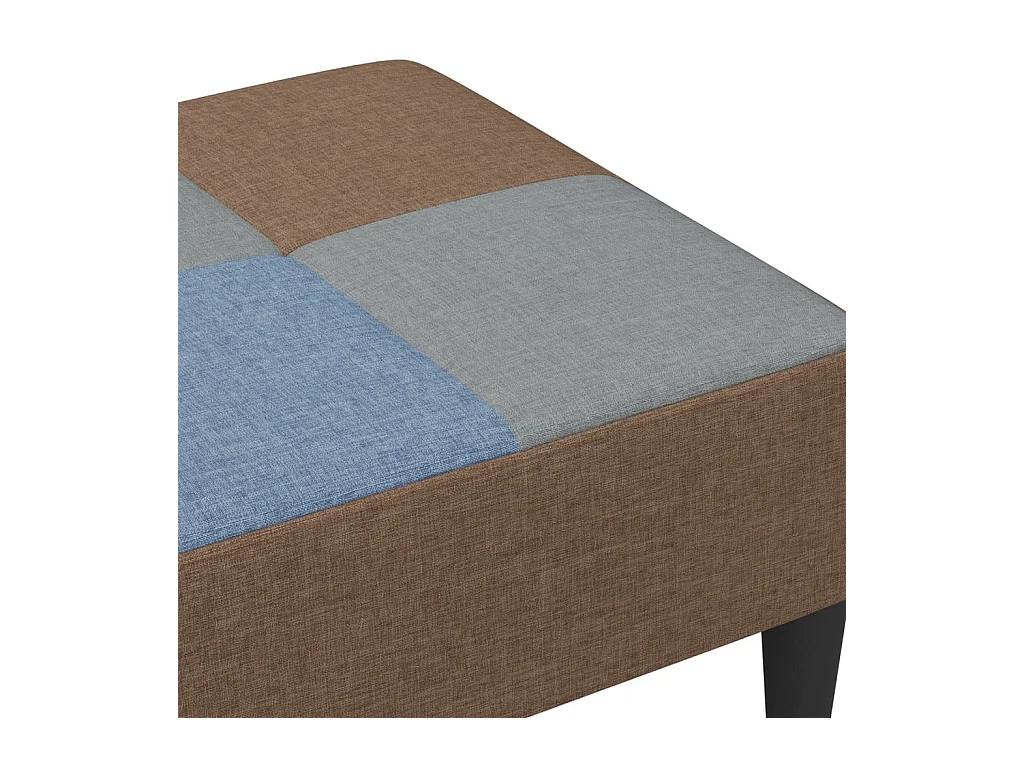 Reposapiés patchwork 77x55x31 cm tela