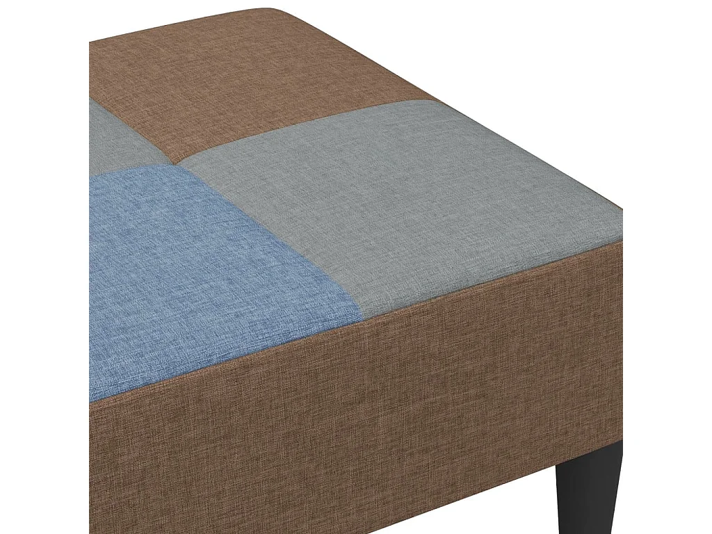 Repose-pied patchwork 77x55x31 cm tissu