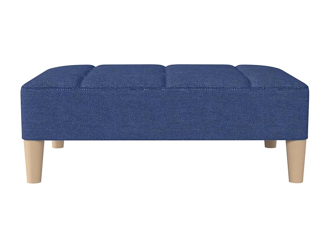 Fußhocker Blau 78x56x32 cm Stoff