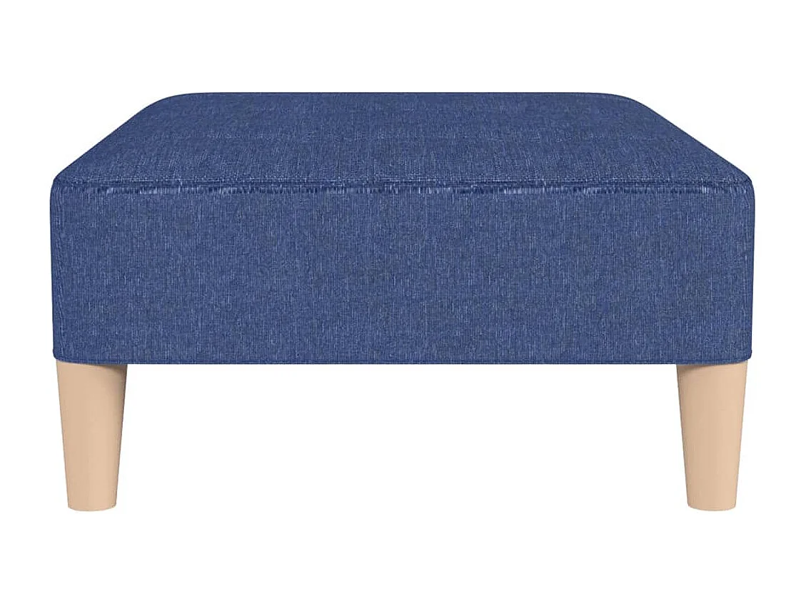 Fußhocker Blau 78x56x32 cm Stoff