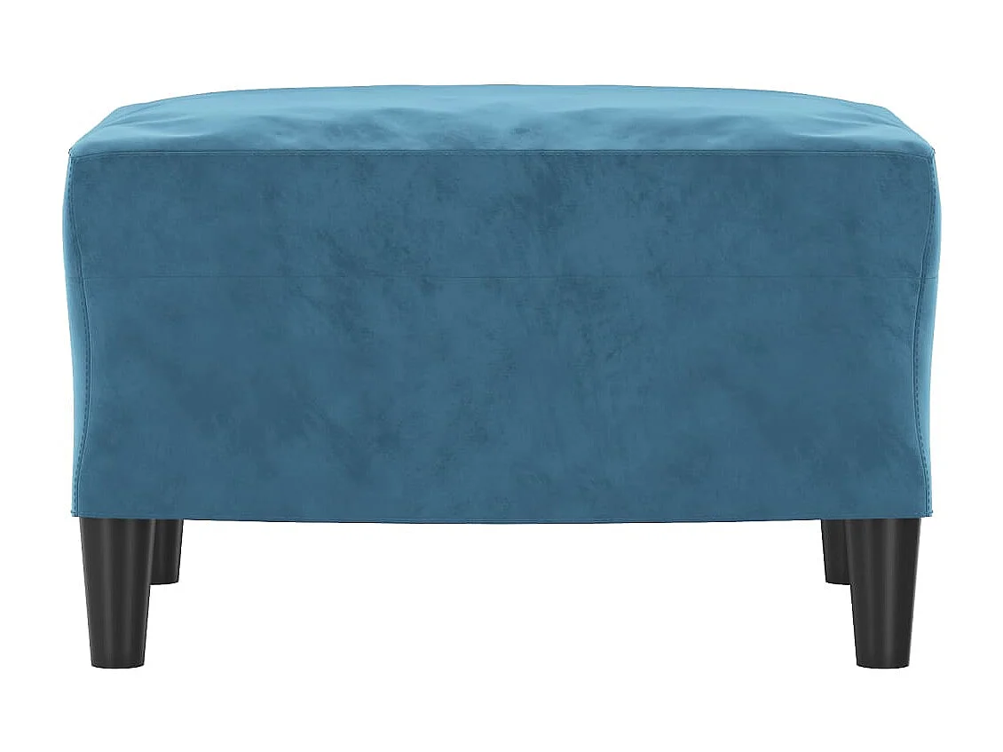 Repose-pied Bleu 60x50x41 cm Velours