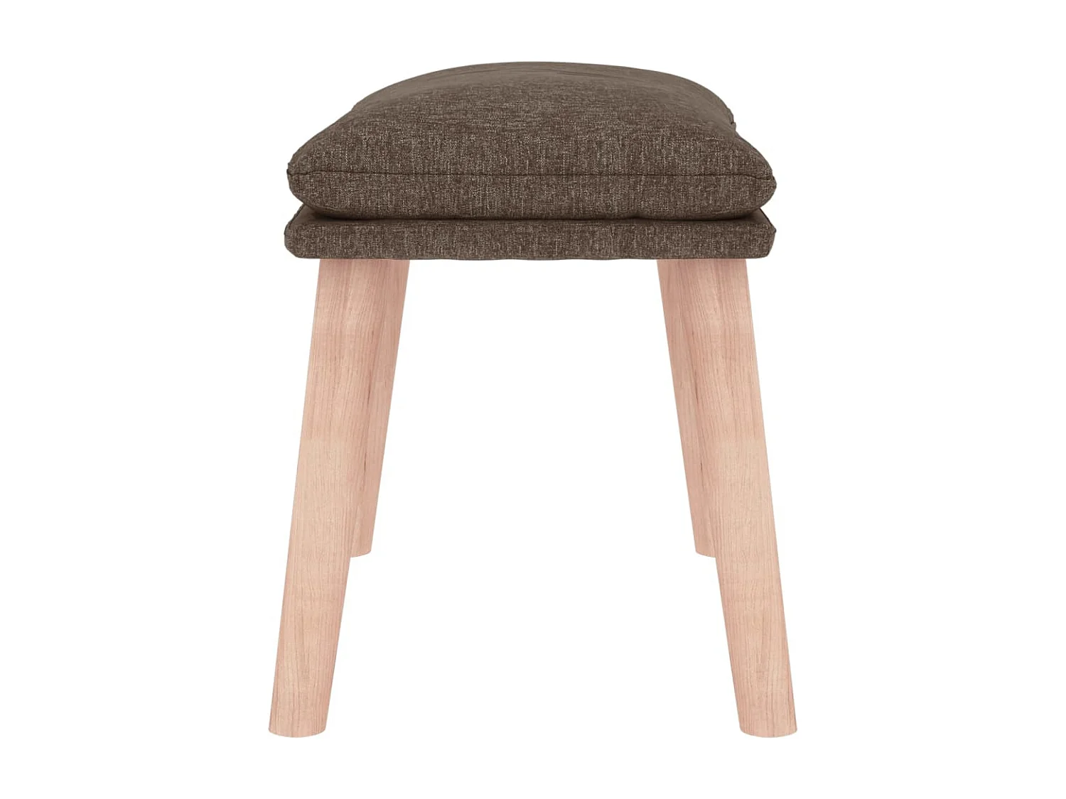 Repose-pied Taupe 45x29,5x35 cm Tissu