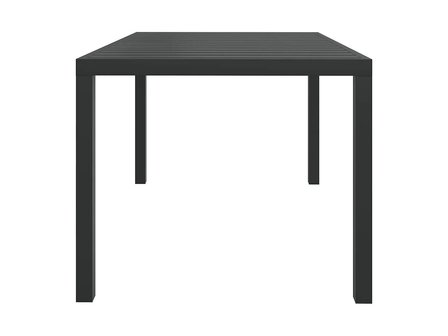 Ensemble à manger de jardin coussins 5pcs Résine tressée Gris