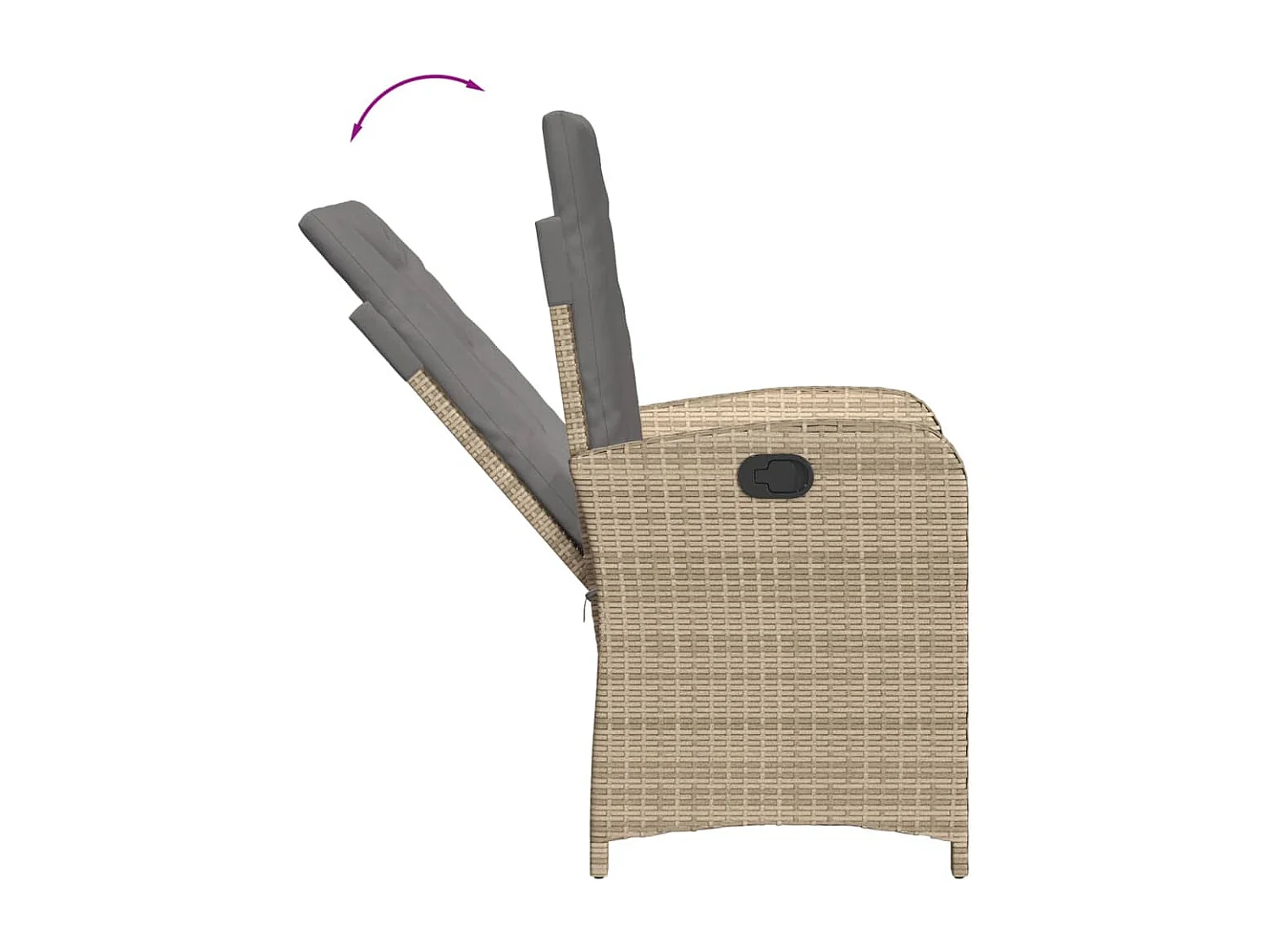 Ensemble à manger de jardin et coussins 9 pcs mélange beige