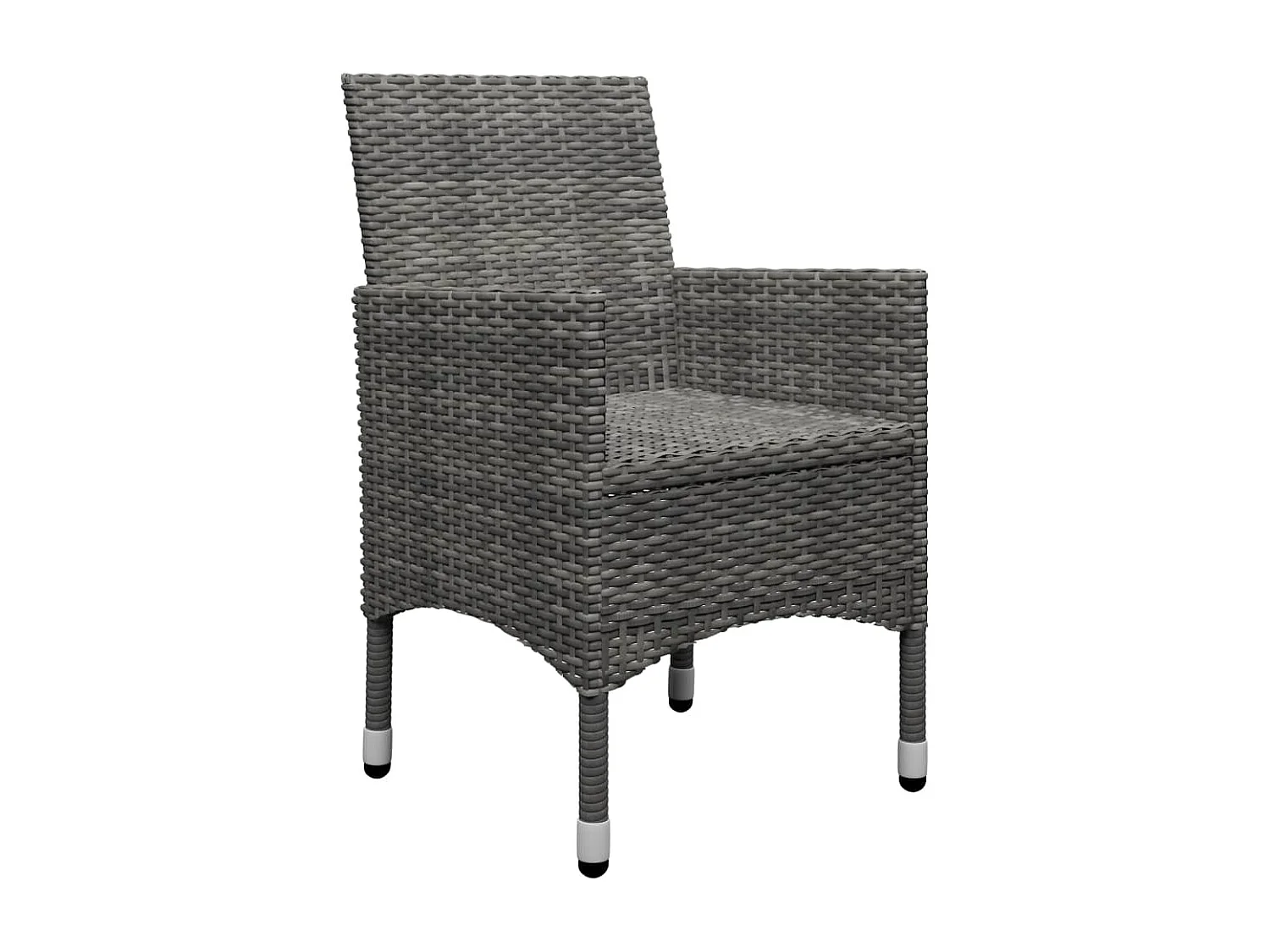 Set Mobili da Pranzo per Giardino 11 pz Grigio