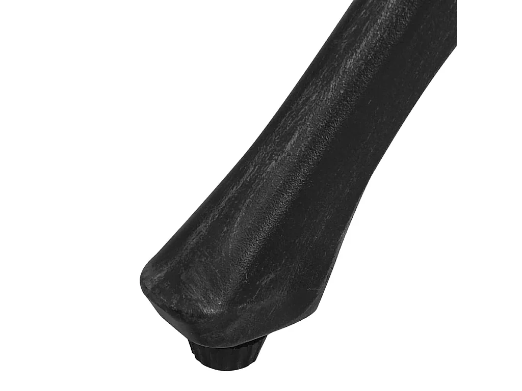 Mesa de jardim 90x90x74 cm alumínio fundido preto