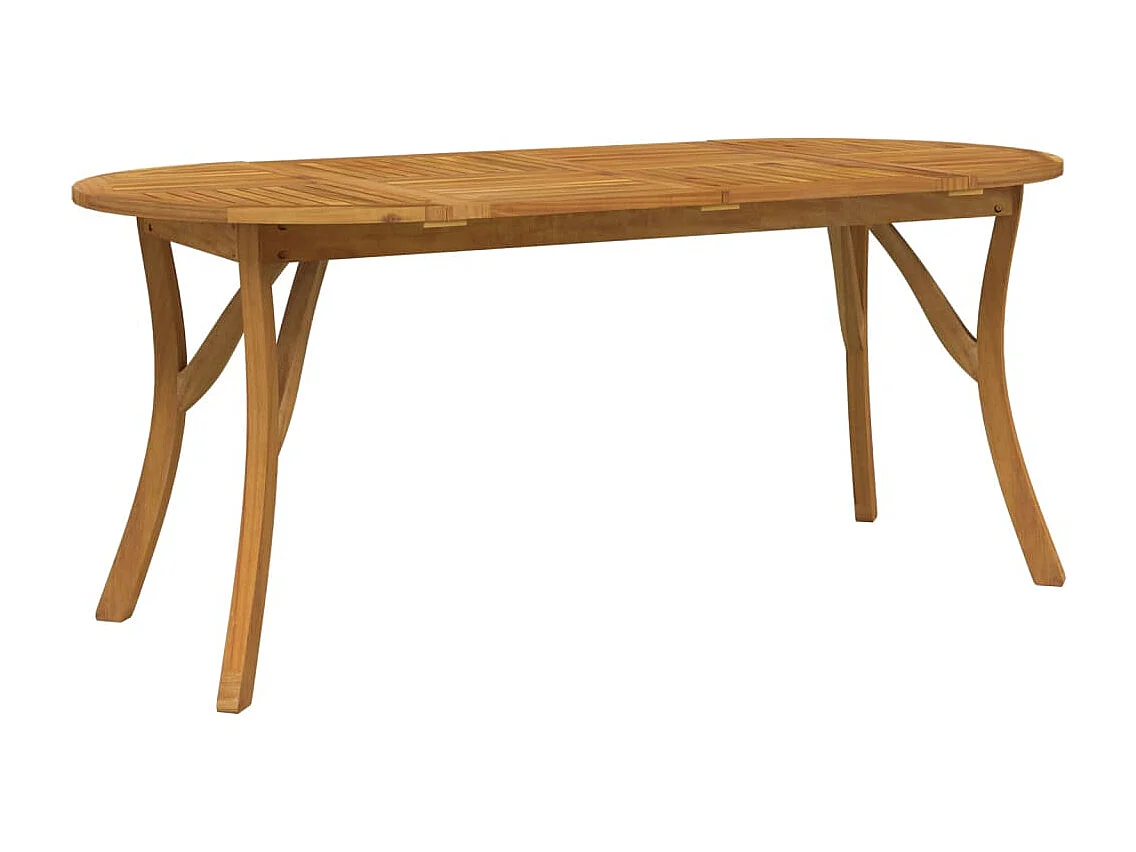 Tavolo da Giardino 200x90x75 cm Legno Massello di Acacia