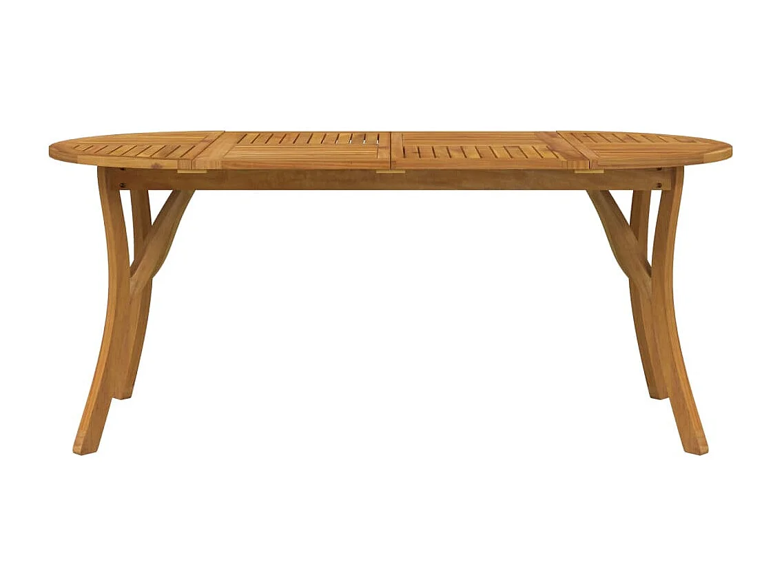 Gartentisch 200x90x75 cm Massivholz Akazie