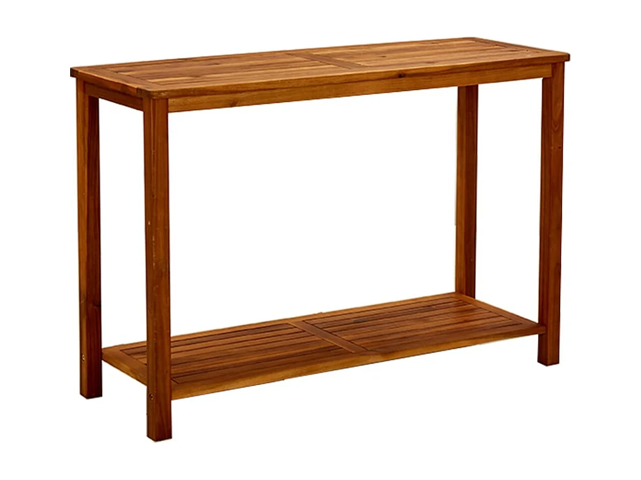 Mesa consola para jardim 110x40x75 cm madeira de acácia maciça