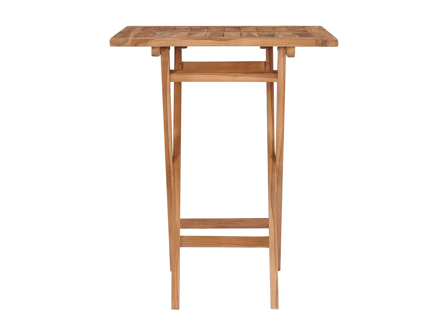 Mesa plegable de jardín madera maciza de teca 60x60x75 cm