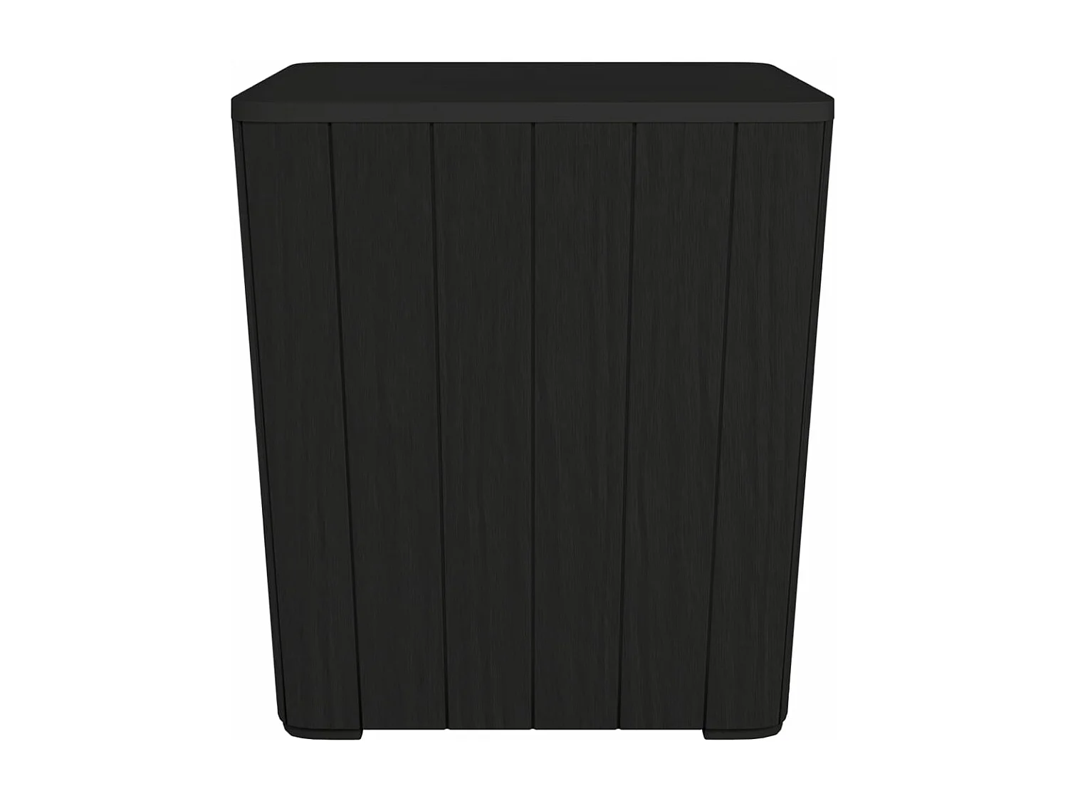 Tuintafel met afneembaar deksel polypropeen zwart