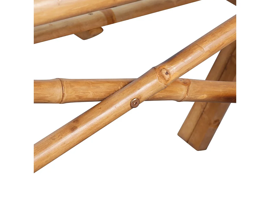 Table de pique-nique 115x115x81 cm Bambou