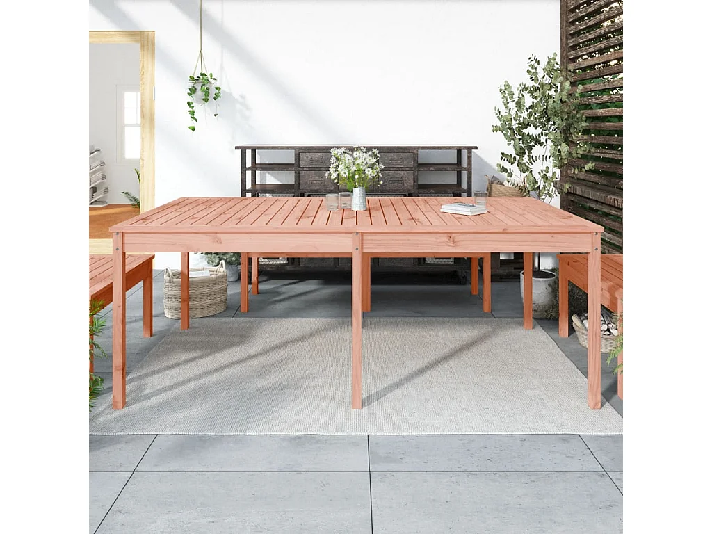 Table de jardin 203,5x100x76 cm bois massif de douglas