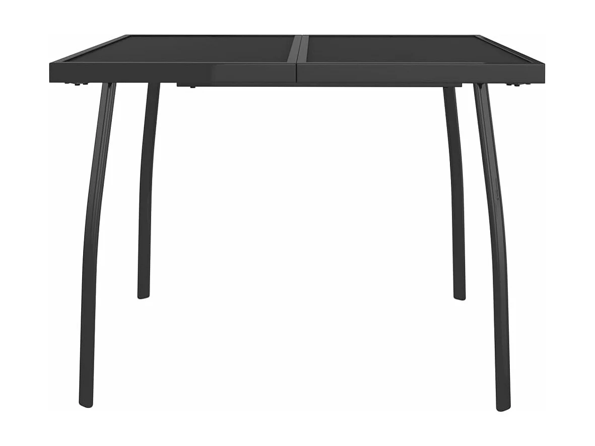 Gartentisch Anthrazit 100x100x72 cm Stahlgitter