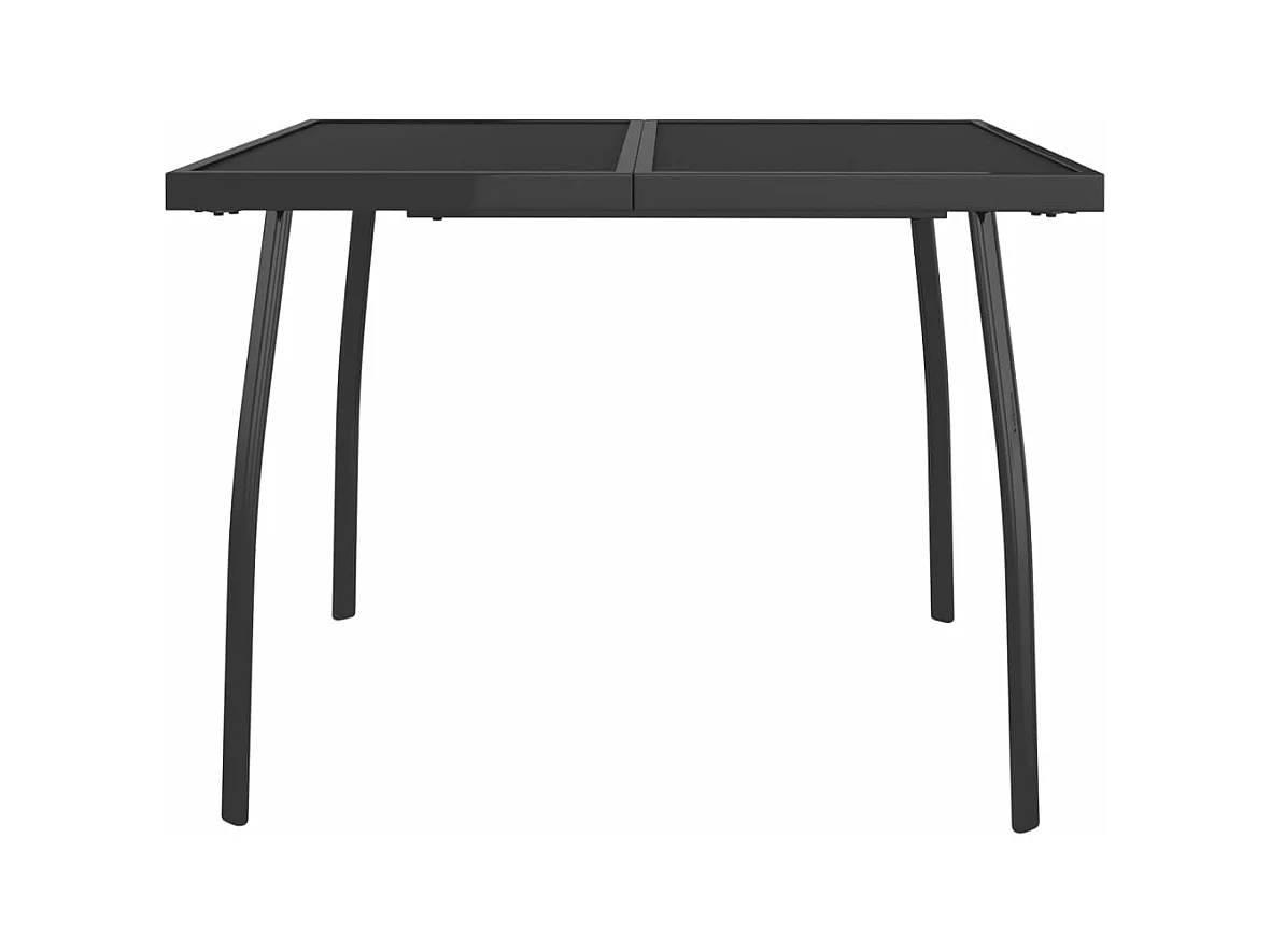 Table de jardin anthracite 100x100x72 cm Treillis d'acier