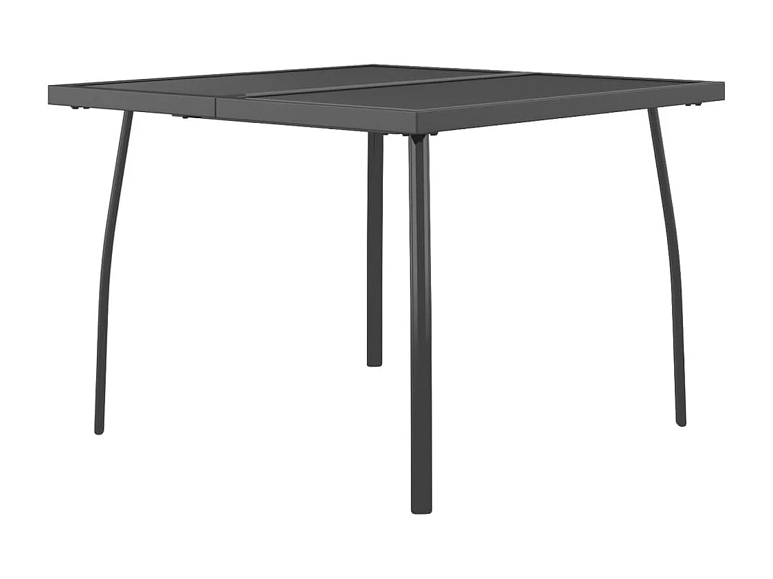 Table de jardin anthracite 100x100x72 cm Treillis d'acier