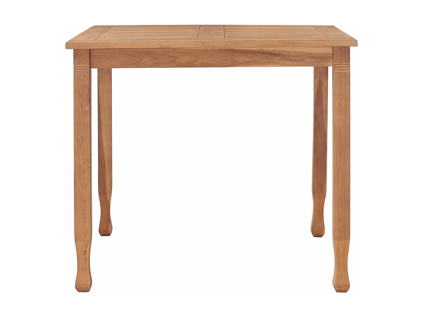 Garten-Esstisch 85x85x75 cm Teak Massivholz