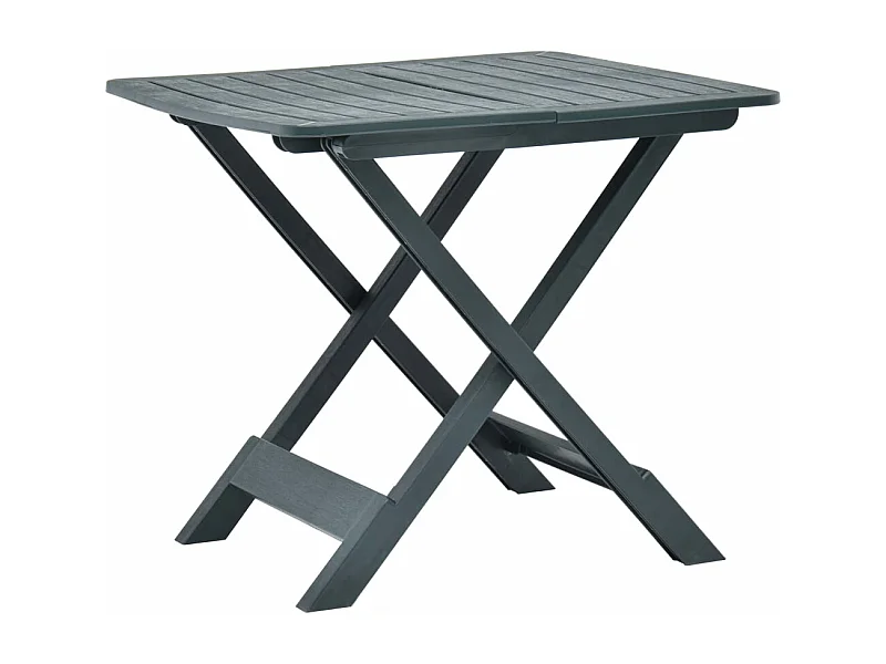 Table pliable de jardin Vert 79x72x70 cm Plastique
