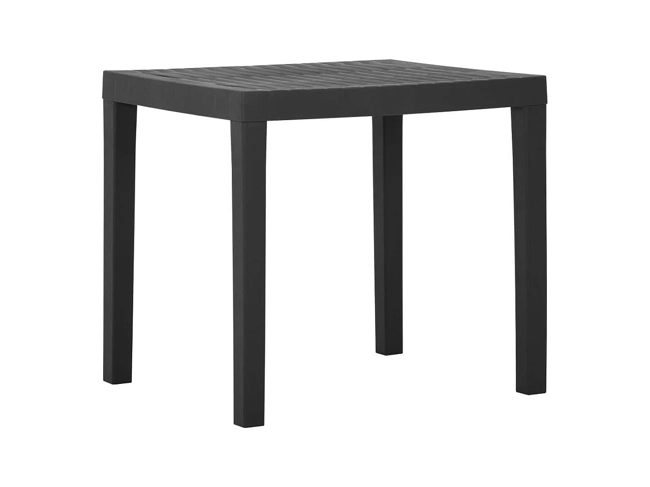 Table de jardin Gris 79x65x72 cm Plastique
