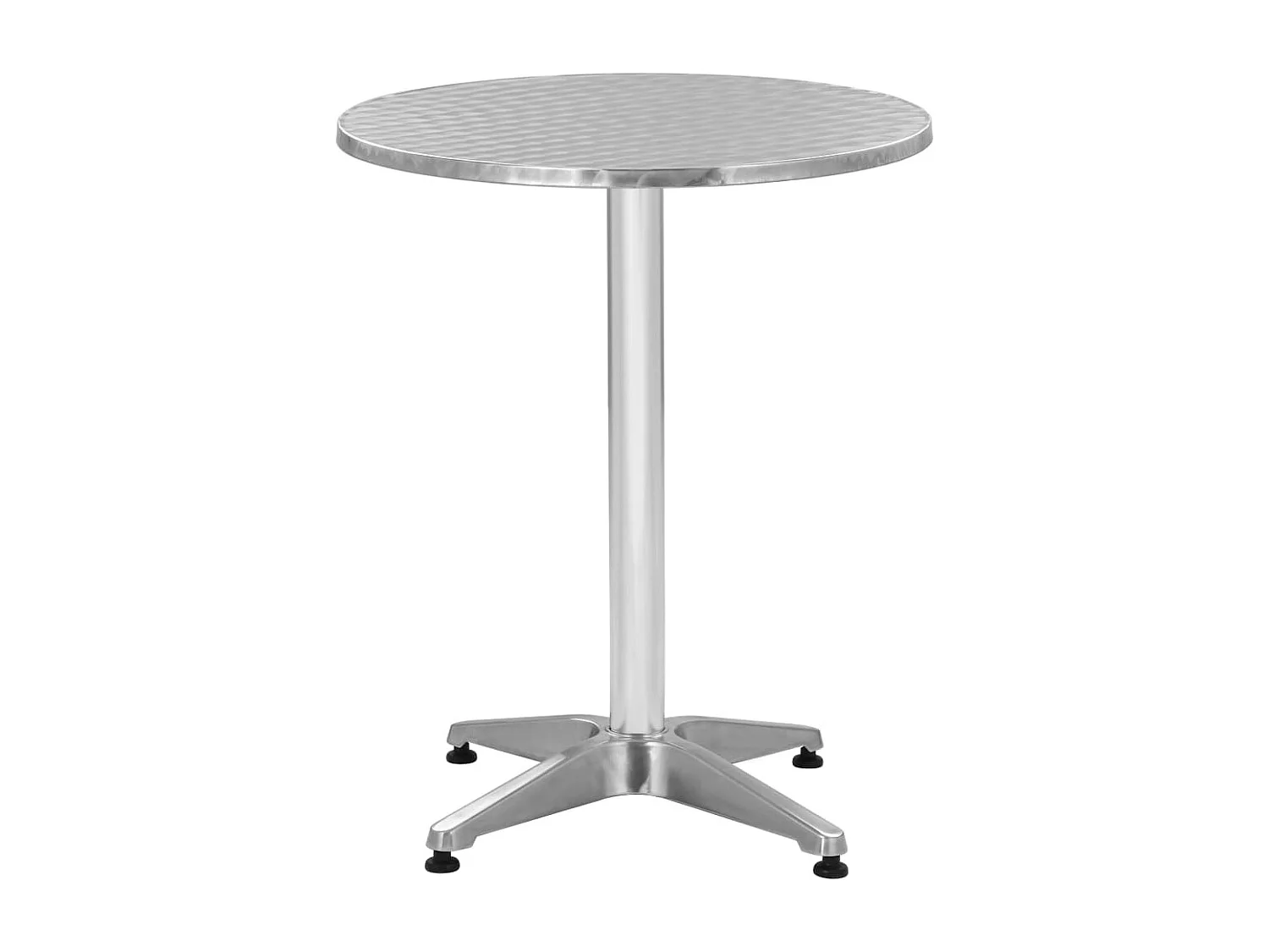 Table de jardin Argenté 60x70 cm Aluminium