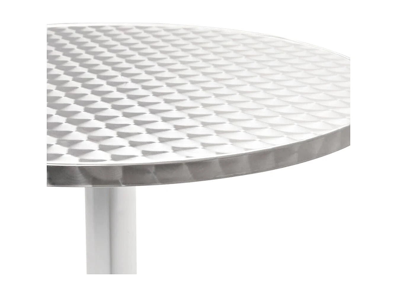 Table de jardin Argenté 60x70 cm Aluminium