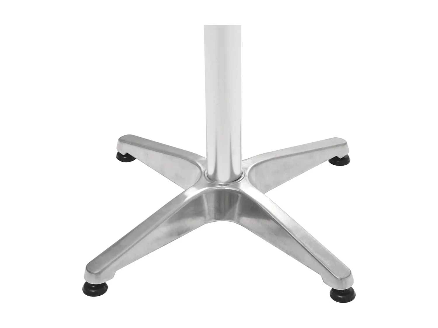 Table de jardin Argenté 60x70 cm Aluminium