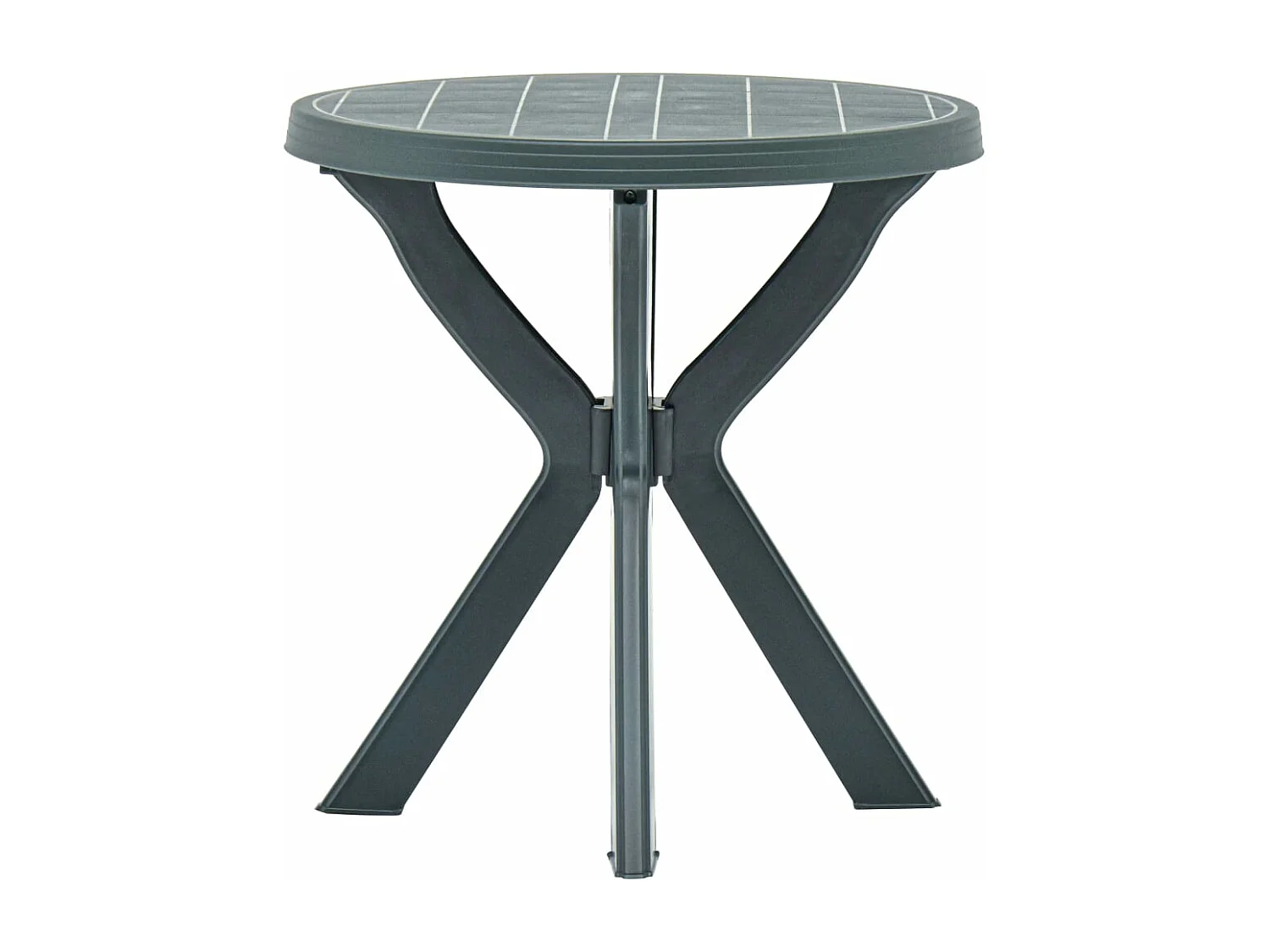 Tavolo da Bistrot Verde Ø70 cm in Plastica