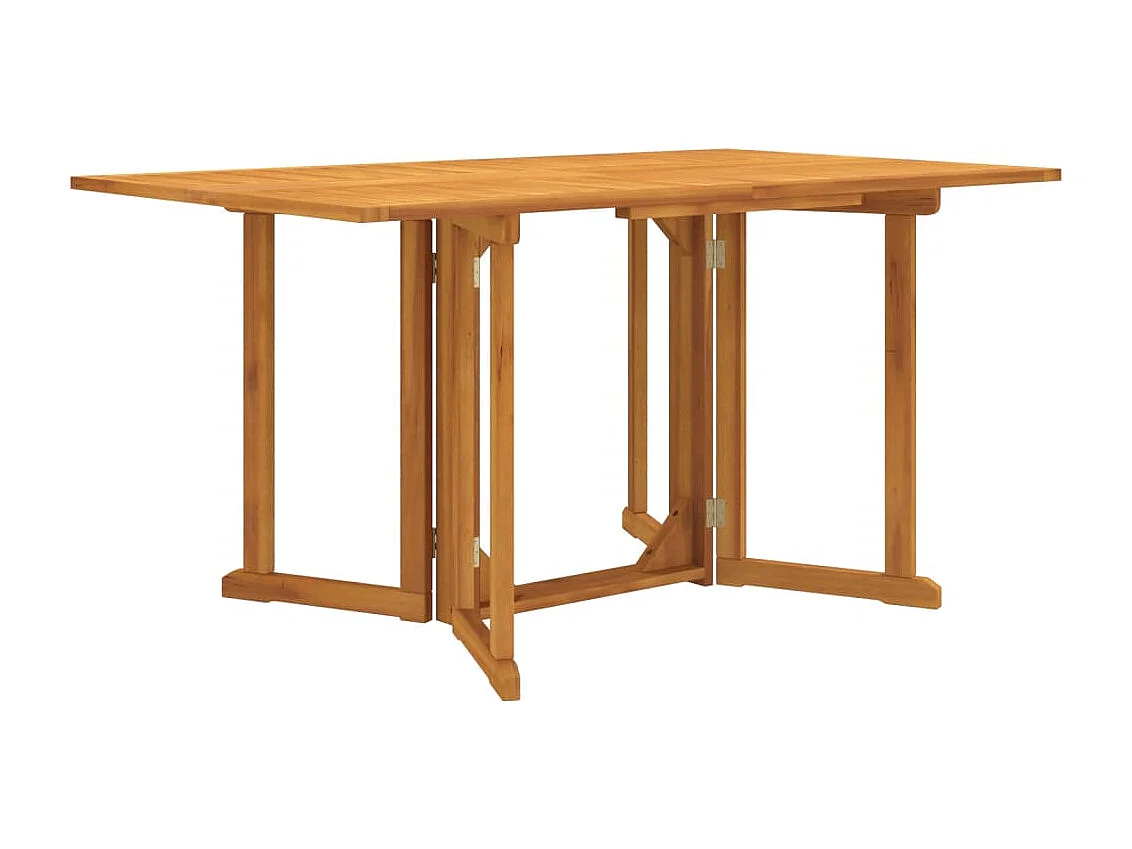 Tavolo Giardino Pieghevole a Farfalla 150x90x75cm Massello Teak